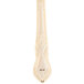 A gold plated stainless steel Crown Royal dinner knife with a design on the handle.